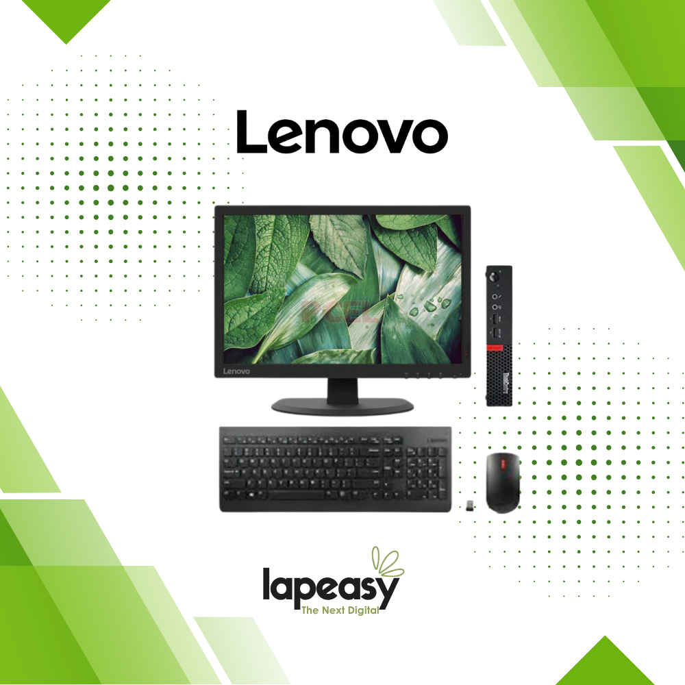 Lenovo ThinkCentre Full Set Tiny | Intel i5-6th Gen | 19" Monitor | Win 10 Pro | Refurbished